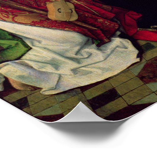 Madonna en Child met twee Angels Poster (Hoek)