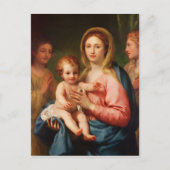 Madonna en Child met Two Angels, 1770-73 Briefkaart (Voorkant)