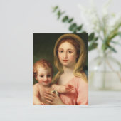 Madonna en Child met Two Angels, 1770-73 Briefkaart (Staand voorkant)