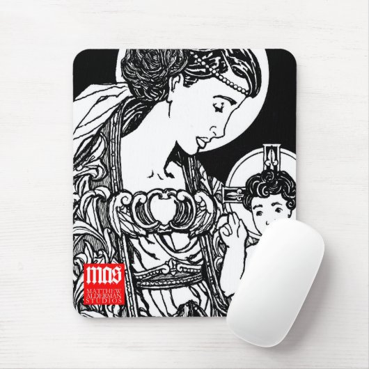 Madonna en Child Mousepad Muismat (Met muis)