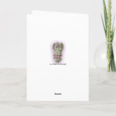 Madonna en Child Nativity blanco briefkaart (Achterkant)