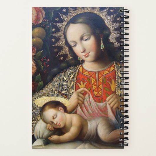 Madonna en Child Notitieboek (Achterkant)