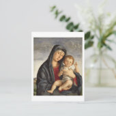 Madonna en Child (olie op het paneel) 2 Briefkaart (Staand voorkant)