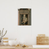 Madonna en Child (olie op het paneel) Poster (Keuken)