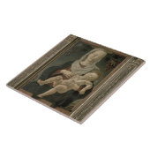 Madonna en Child (olie op het paneel) Tegeltje (Zijkant)