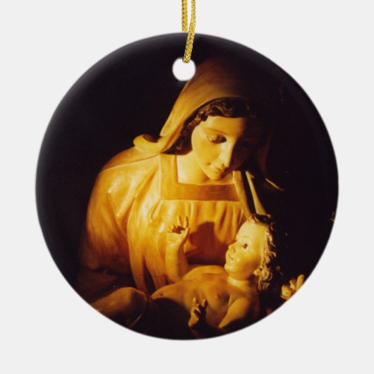 Madonna en Child Ornament, Spanje Keramisch Ornament (Voorkant)