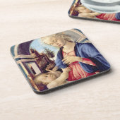 Madonna en Child (paneel) 2 Drankjes Onderzetter (Linkerzijde)