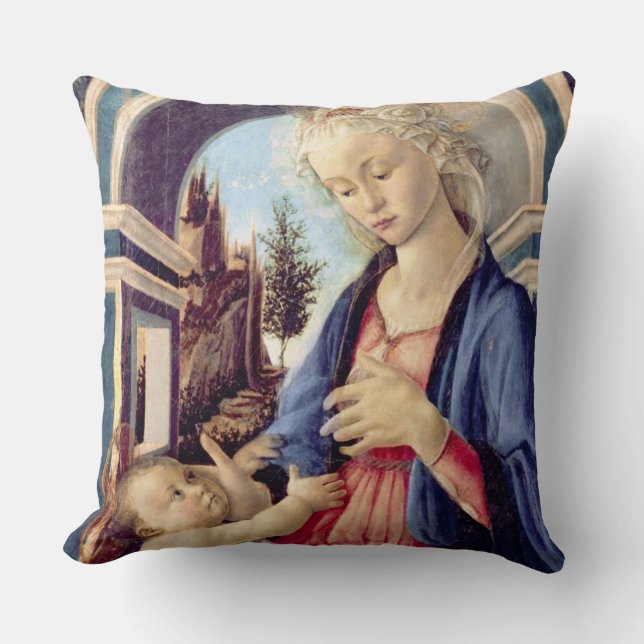 Madonna en Child (paneel) 2 Kussen (Voorkant)