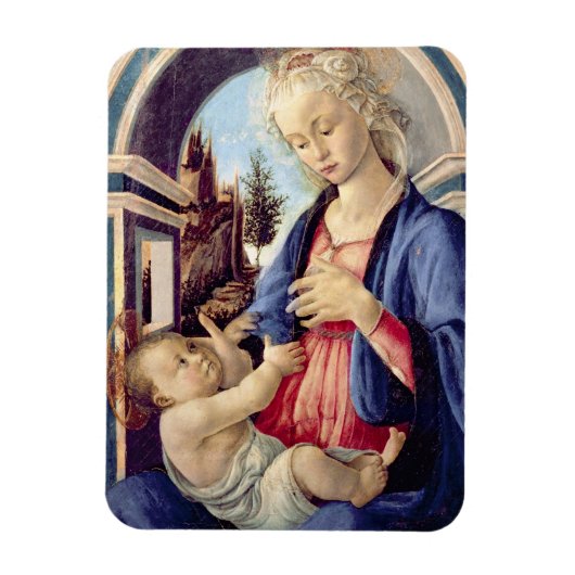 Madonna en Child (paneel) 2 Magneet (Verticaal)