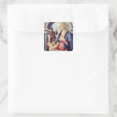Madonna en Child (paneel) 2 Vierkante Sticker (Tas)