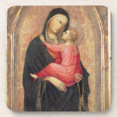 Madonna en Child (paneel) 3 Bier Onderzetter (Voorkant)