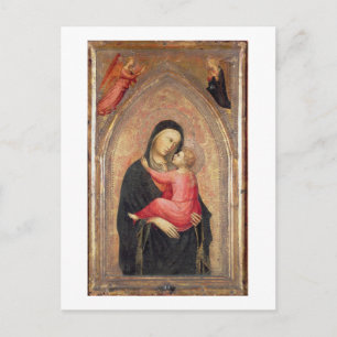Madonna en Child (paneel) 3 Briefkaart