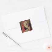 Madonna en Child (paneel) Vierkante Sticker (Envelop)