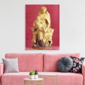 Madonna en Child (papier mache) Canvas Afdruk (Insitu (Woonkamer))
