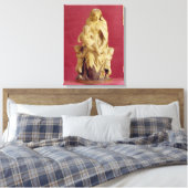 Madonna en Child (papier mache) Canvas Afdruk (Insitu (Slaapkamer))