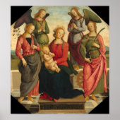 Madonna en Child, Pietro Perugino Fine Art Poster (Voorkant)