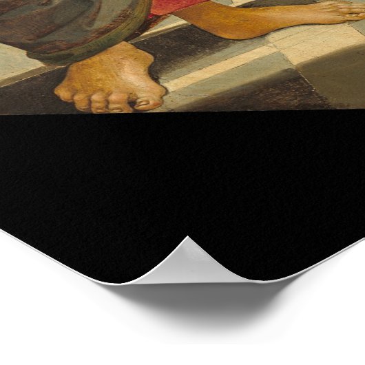 Madonna en Child, Pietro Perugino Fine Art Poster (Hoek)