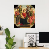 Madonna en Child, Pietro Perugino Fine Art Poster (Thuiskantoor)