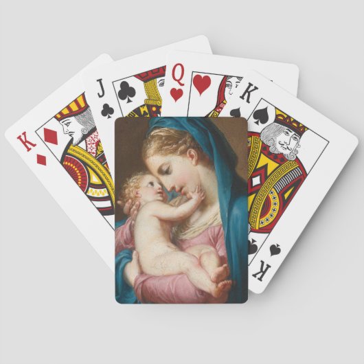 Madonna en Child Pokerkaarten (Achterkant)