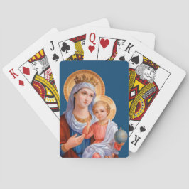 Madonna en Child Pokerkaarten