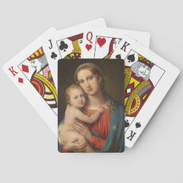 Madonna en Child Pokerkaarten
