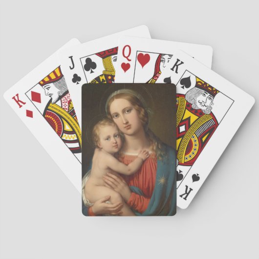 Madonna en Child Pokerkaarten (Achterkant)