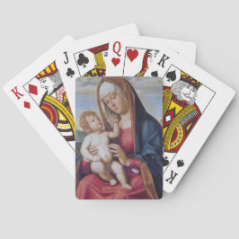 Madonna en Child Pokerkaarten