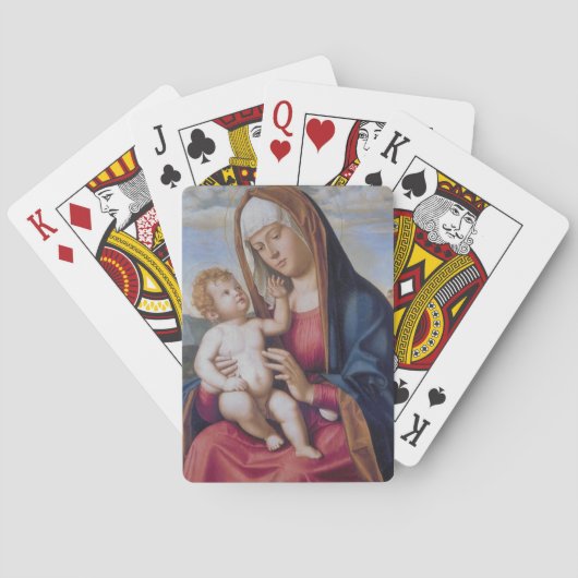 Madonna en Child Pokerkaarten (Achterkant)
