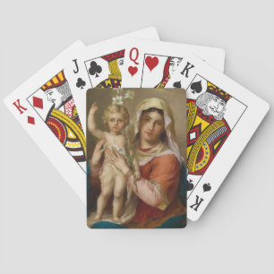 Madonna en Child Pokerkaarten