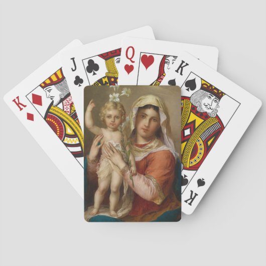 Madonna en Child Pokerkaarten (Achterkant)