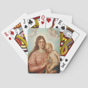 Madonna en Child Pokerkaarten