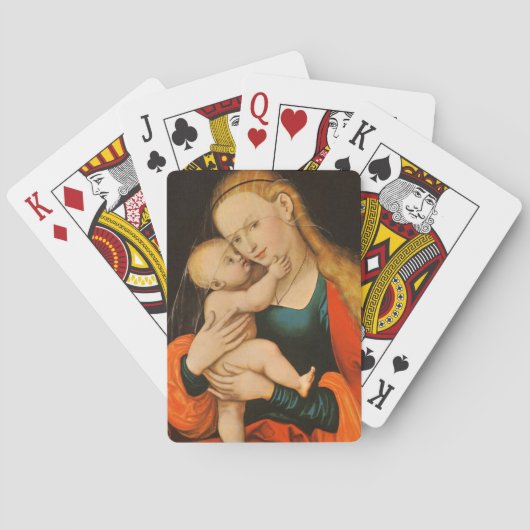 Madonna en Child Pokerkaarten (Achterkant)