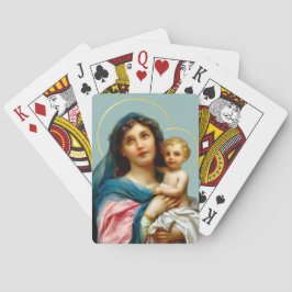 Madonna en Child Pokerkaarten
