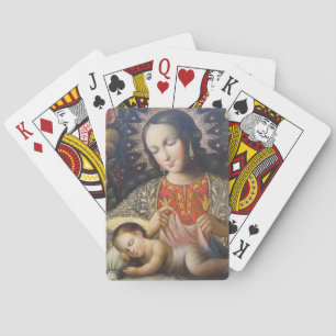 Madonna en Child Pokerkaarten