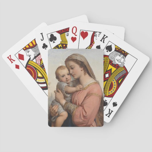 Madonna en Child Pokerkaarten (Achterkant)