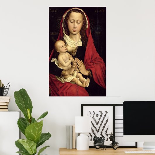 Madonna en Child Poster (Thuiskantoor)