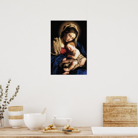 Madonna en Child poster (Keuken)