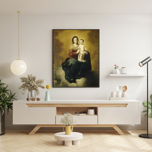 Madonna en Child, Poster voor religieuze kunst