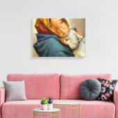 Madonna en Child Roberto Ferruzzi Canvas Afdruk (Insitu (Woonkamer))