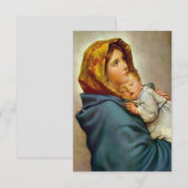 Madonna en Child Roberto Ferruzzi Madonnina Mary (Voorkant / Achterkant)