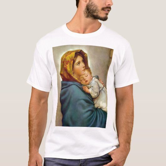Madonna en Child Roberto Ferruzzi Madonnina Mary T-shirt (Voorkant)