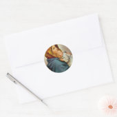 Madonna en Child Roberto Ferruzzi Ronde Sticker (Envelop)