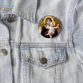 Madonna en Child Ronde Button 5,7 Cm (In situ)