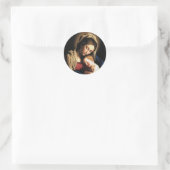 Madonna en Child Ronde Sticker (Tas)