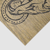 Madonna en Child Rustic Wood Christelijke ontkoppe Tissuepapier (Detail)