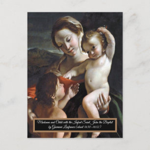 Madonna en Child Saint John Briefkaart