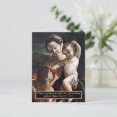 Madonna en Child Saint John Briefkaart (Staand voorkant)