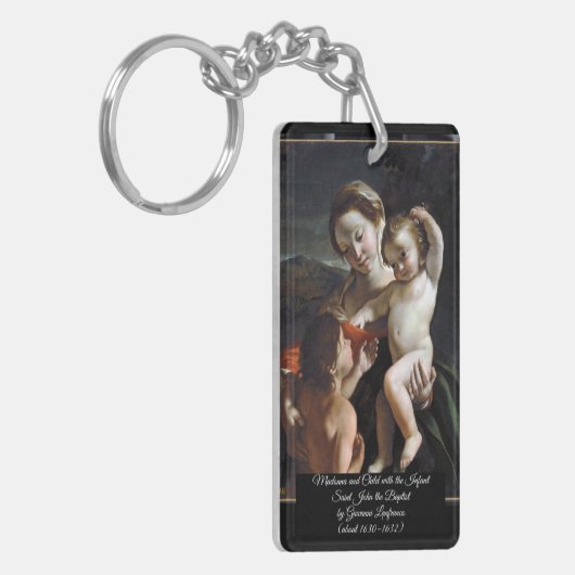 Madonna en Child Saint John Sleutelhanger (Voorkant Links)