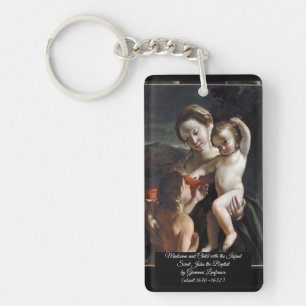 Madonna en Child Saint John Sleutelhanger
