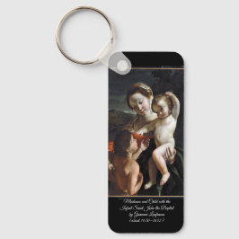 Madonna en Child Saint John Sleutelhanger